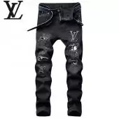 louis vuitton lightweight jeans regular denim black lv logo embroidery